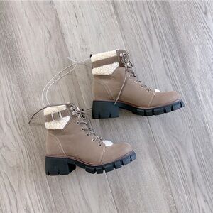 Mia Shoes Women's Lace Up Combat Boots - Coen